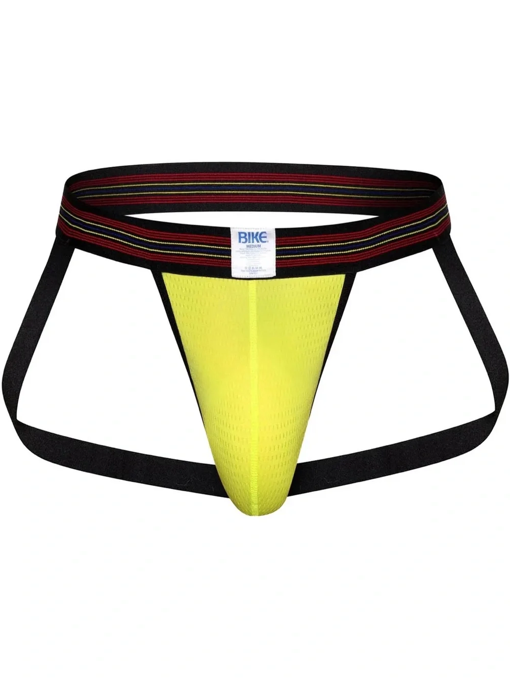 BIKE Men’s Neon Yellow Athletic Jockstrap